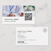 Doctor QR Code Logo Social Media Visitekaartje (Voorkant / Achterkant)