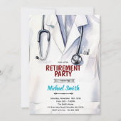 Doctor retirement invitation kaart (Voorkant)