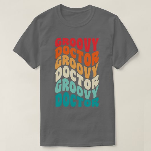 Doctor Retro 60s 70s 80s Vibes T-shirt (Design voorkant)