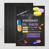 doctor’s birthday kaart (Voorkant / Achterkant)