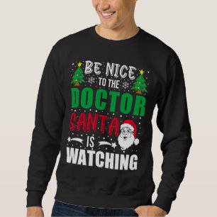 Doctor Santa kijkt naar kerst grappig Trui