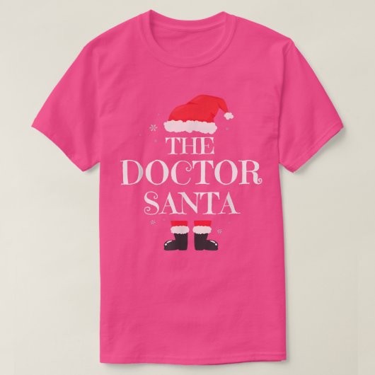 Doctor Santa Matching Family-kerstfeest T-shirt (Design voorkant)