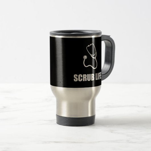 Doctor Scrub Life Funny Reisbeker (Voorkant rechts)