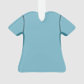 Doctor Scrubs Blauw Shirt Stethoscoop Kerst Ornament (achterkant)