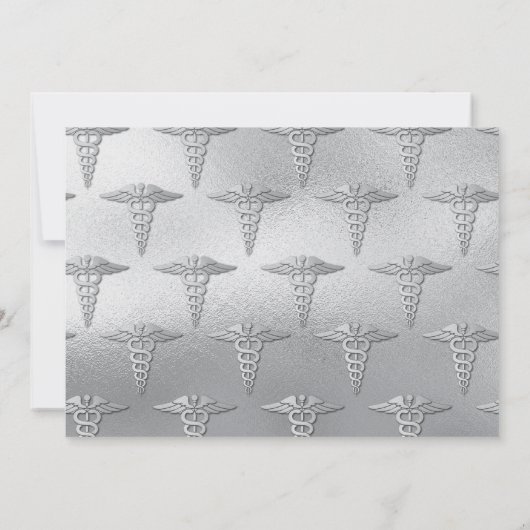 Doctor Silver Afstuderen Aankondiging Maroon Foto (Achterkant)