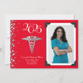 Doctor Silver Afstuderen Announcement Red Kaart (Voorkant)