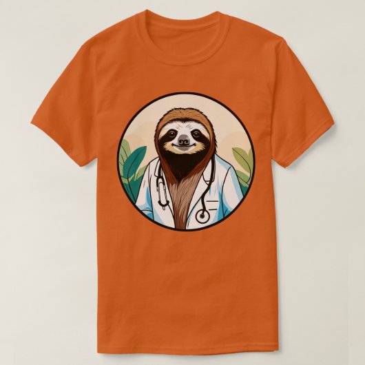 Doctor Sloth Healing met mij en Compassie T-shirt (Design voorkant)