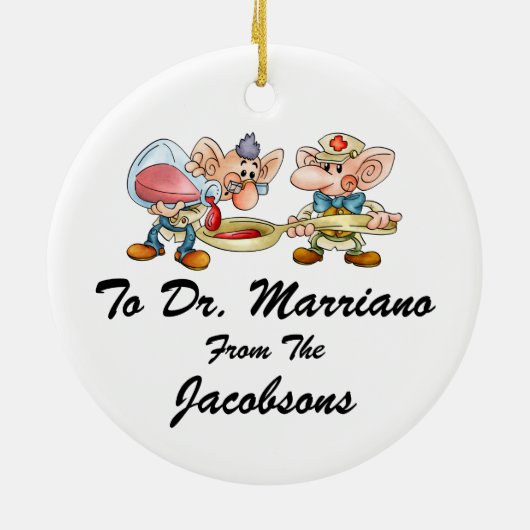 Doctor - SRF Keramisch Ornament (Achterkant)