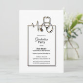 Doctor Stethoscoop afgestudeerd door arts Kaart (Staand voorkant)