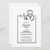 Doctor Stethoscoop afgestudeerd door arts Kaart (Voorkant / Achterkant)