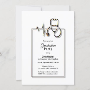 Doctor Stethoscoop afgestudeerd door arts Kaart