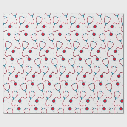 Doctor stethoscoop medisch student geschenk cadeaupapier (Vlak)