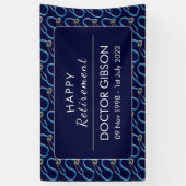 Doctor Stethoscoop Pensioen Partij Spandoek (Verticaal)