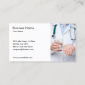 Doctor Stethoscope Pills Foto Visitekaartje (Voorkant)