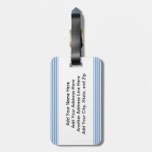 Doctor Stick Figuur Bagagelabel (Achterkant verticaal)