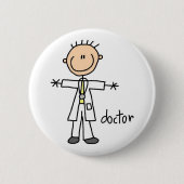Doctor Stick Figuur Button (Voorkant)