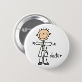 Doctor Stick Figuur Button (Voorkant /achterkant)