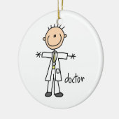 Doctor Stick Figuur Keramisch Ornament (Links)