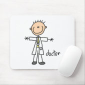 Doctor Stick Figuur Mousepad Muismat (Met muis)