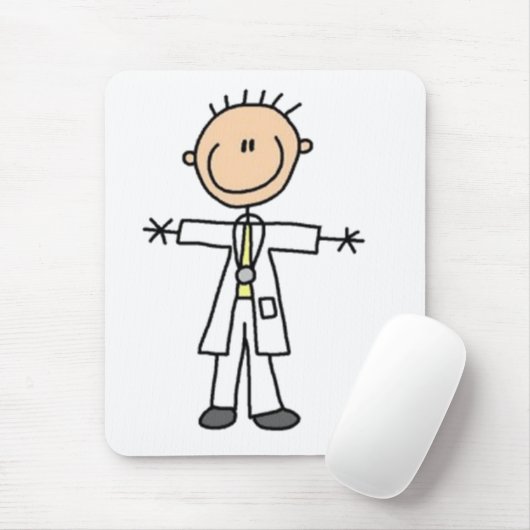 Doctor Stick Figuur Muismat (Met muis)