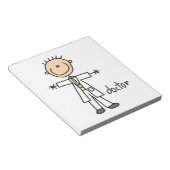 Doctor Stick Figuur Notitieblok (Schuin)