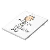 Doctor Stick Figuur Notitieblok (Linkerzijde)