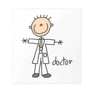 Doctor Stick Figuur Notitieblok