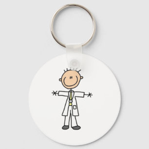 Doctor Stick Figuur Sleutelhanger
