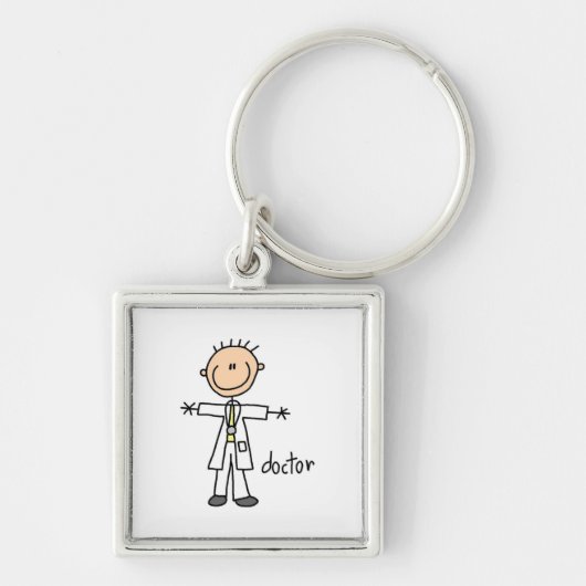 Doctor Stick Figuur Sleutelhanger (Voorkant)