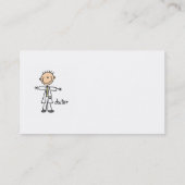 Doctor Stick Figuur Visitekaartje (Achterkant)