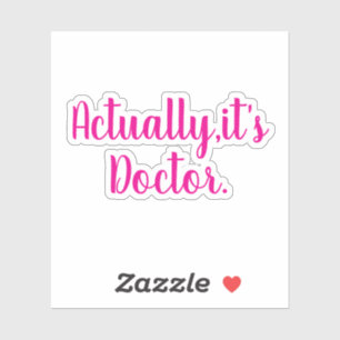 Doctor Sticker - Vrouw Doctor Sticker - Graduatio