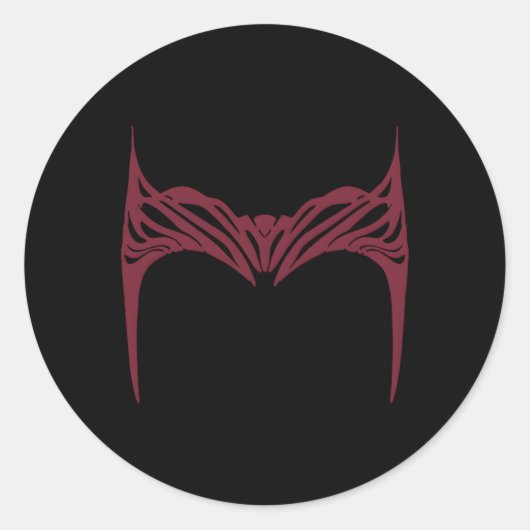 Doctor Strange Multiverse of Madness Scarlet Witch Ronde Sticker (Voorkant)