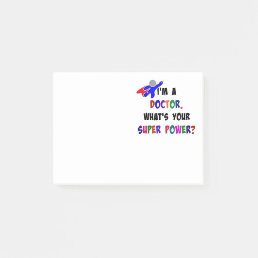 Doctor Superhero ontwerp op maat Post-it® Notes (Voorkant)
