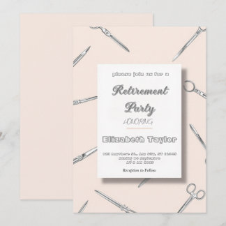 Doctor  Surgeon nurse retirement invitation Kaart