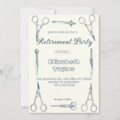 Doctor  Surgeon nurse retirement invitation Kaart (Voorkant)