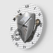 Doctor Symbolen Caduceus op stethoscoop en stempel Grote Klok (Hoek)