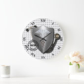 Doctor Symbolen Caduceus op stethoscoop en stempel Grote Klok (Huis)