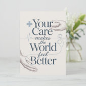 Doctor Thank You Card Bedankkaart (Staand voorkant)