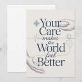 Doctor Thank You Card Bedankkaart (Voorkant / Achterkant)