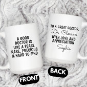 Doctor Thank you Gift, Custom Doctor  Koffiemok