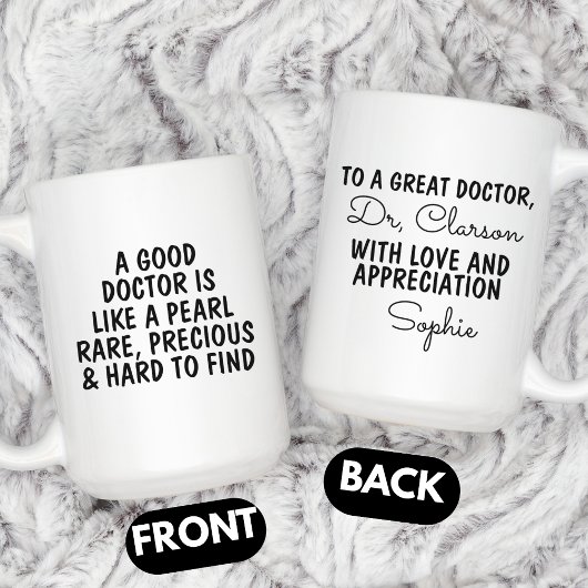 Doctor Thank you Gift, Custom Doctor  Koffiemok