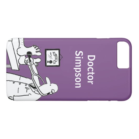 Doctor Theme Cartoon Case-Mate iPhone Case (Achterkant (Horizontaal))