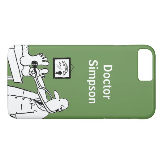 Doctor Theme Cartoon Case-Mate iPhone Case (Achterkant (Horizontaal))