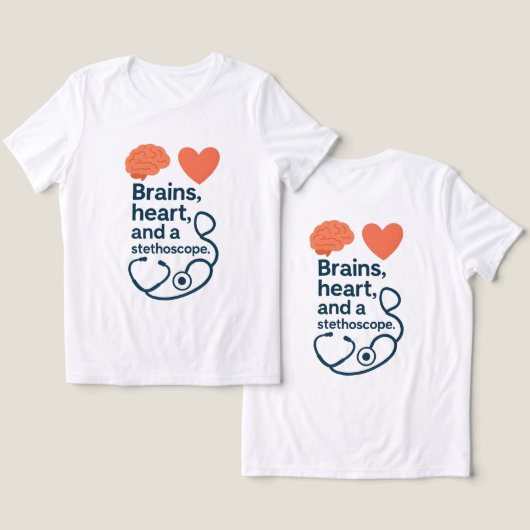 Doctor Tri-Blend Shirt (Ontwerp Voorkant & Achterkant)