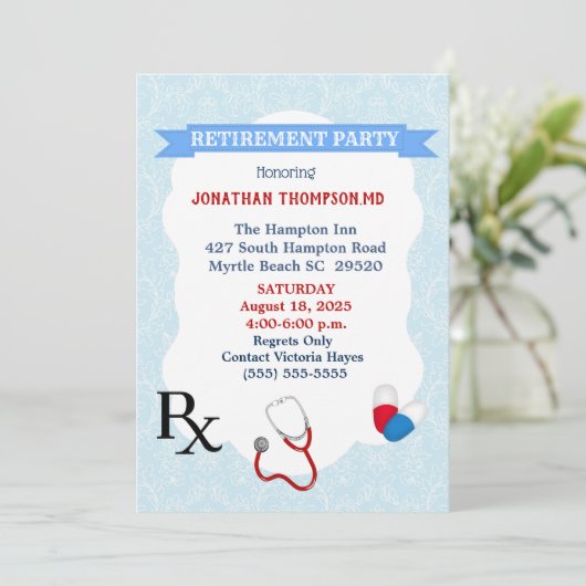 Doctor Uitnodiging tot ontslag (Staand voorkant)