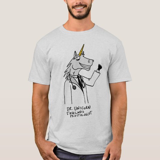 Doctor Unicorn T-shirt (Voorkant)