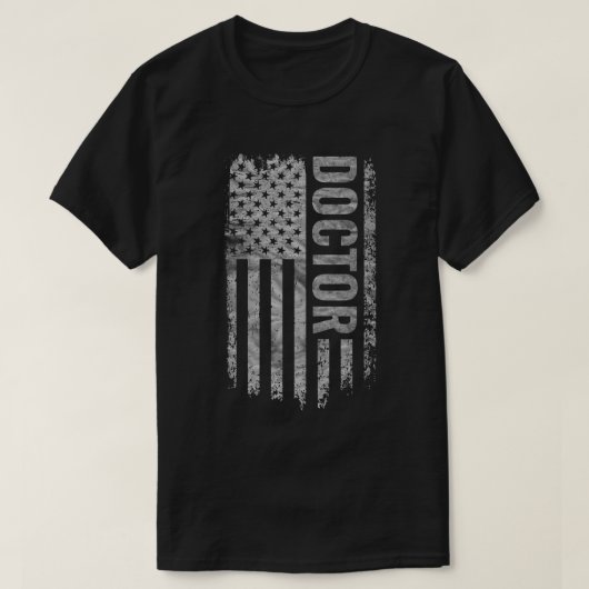 Doctor USA Flag Distressed design T-shirt (Design voorkant)