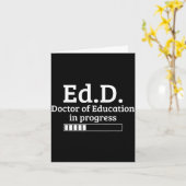 Doctor van het onderwijs ph.d doctorsgraad afstude kaart (Gele Bloem)