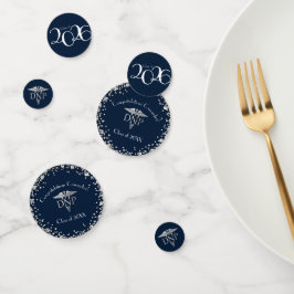 Doctor Verpleegkunde Praktijk Afstuderen NavyBlue Confetti
