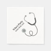 Doctor, verpleegkundige, arts servet (Voorkant)